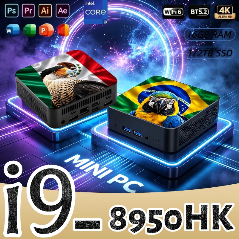 Pc Gaming Intel - Mini-PC Core i9-8950HK 16GB RAM 2TB