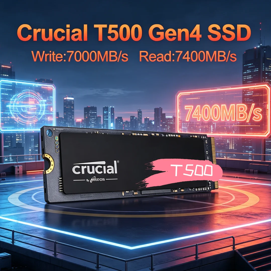 Pc Gaming Ps5 - Premium Gaming SSD Crucial T500 1TB