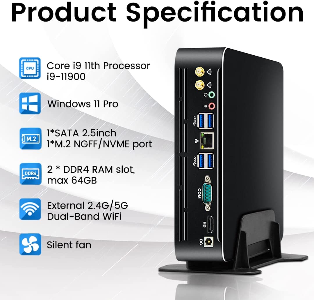 Pc Gaming I5 - Partaker 11. Generation Intel Mini-PC Windows