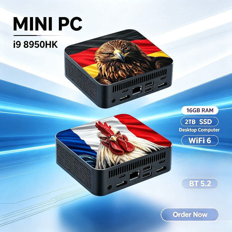 Pc Gaming Intel - Intel i9 8950HK 2026 Mini-Desktop-Gaming-Computer, 16GB