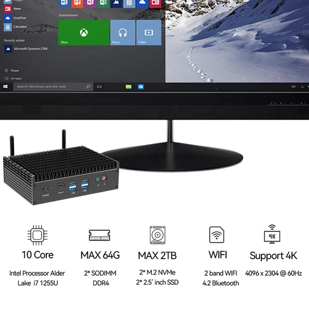 NEUER Lüfterloser Mini-Gaming- – Pc Gaming I5 Bewertung und Preis