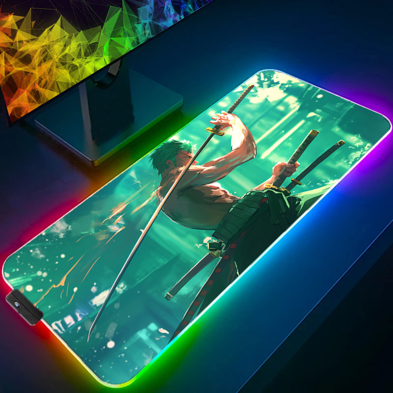 ONE PIECE Zoro Mauspad RGB Gam – Pc Gaming Sultan Bewertung und Preis
